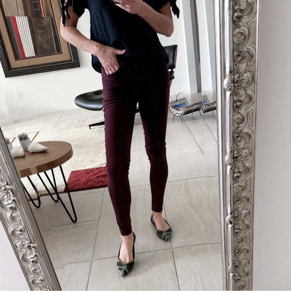 AG Adriano Goldschmied The Farrah High Rise Skinny Jeans Size 25R - Picture 1 of 12